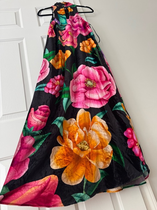 Farm Rio Halter Flowy Velvet Maxi Dress - Picture 11 of 14